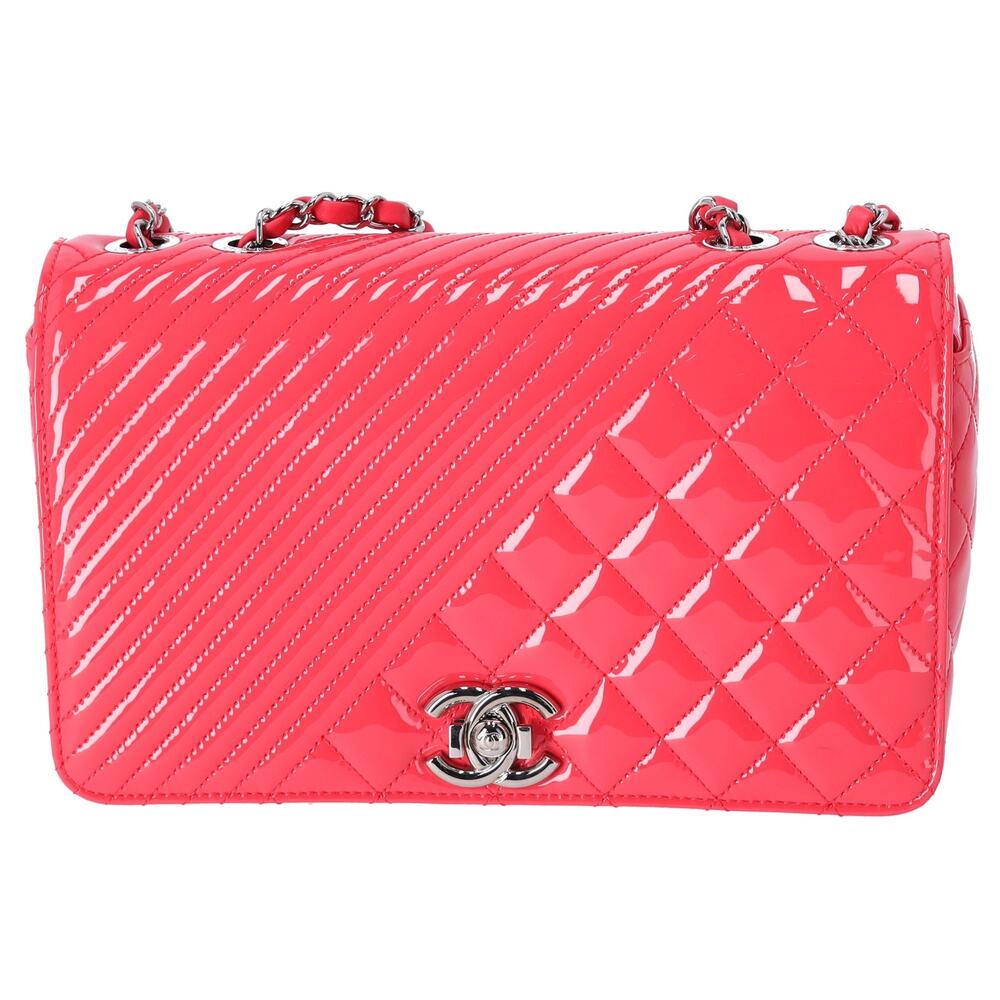 CHANEL Matelasse Coco Boy Shoulder Bag A92797 Pink Patent Leather - Picture 2 of 9
